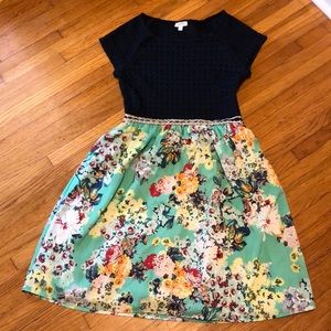 Anthropologie Crocheted Top Dress